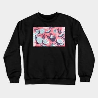 Coconut Pattern Design Crewneck Sweatshirt